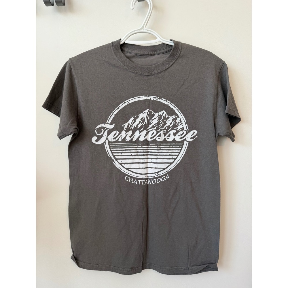 Tennessee Chattanooga Mountain Graphic Tee Gray Short Sleeve T-Shirt Small